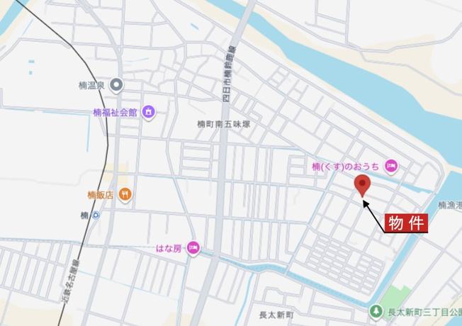 【地図】 | 四日市市楠町南五味塚《1号棟》 | 詳細Map