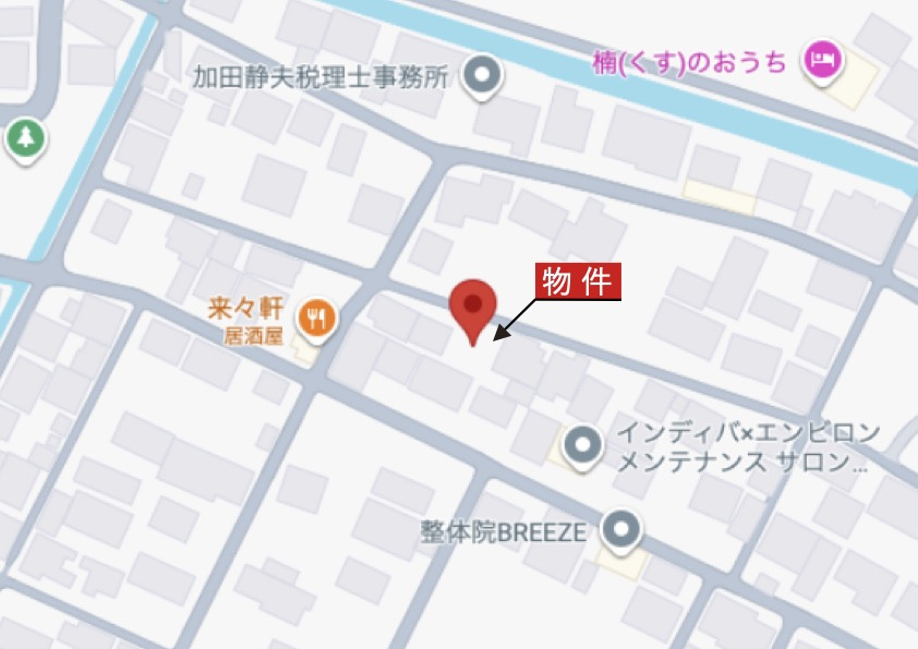 四日市市楠町南五味塚《1号棟》の地図|詳細Map