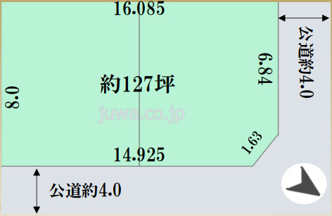 【建築条件なし売地】富士見市水谷東