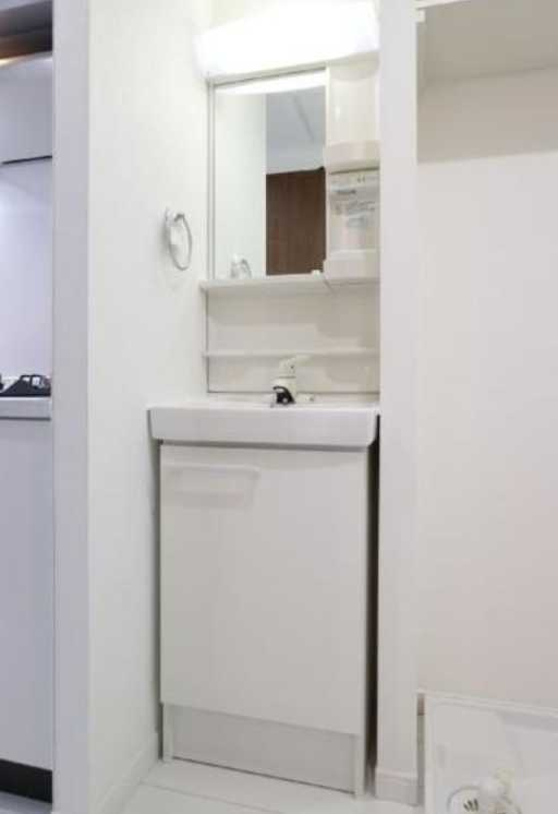 サンシエ祐天寺　ネット無料　浴室乾燥機　オートロックの洗面所