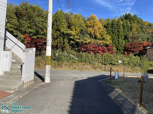 大宮釈迦谷 土地(1号地)の前面道路含む現地写真