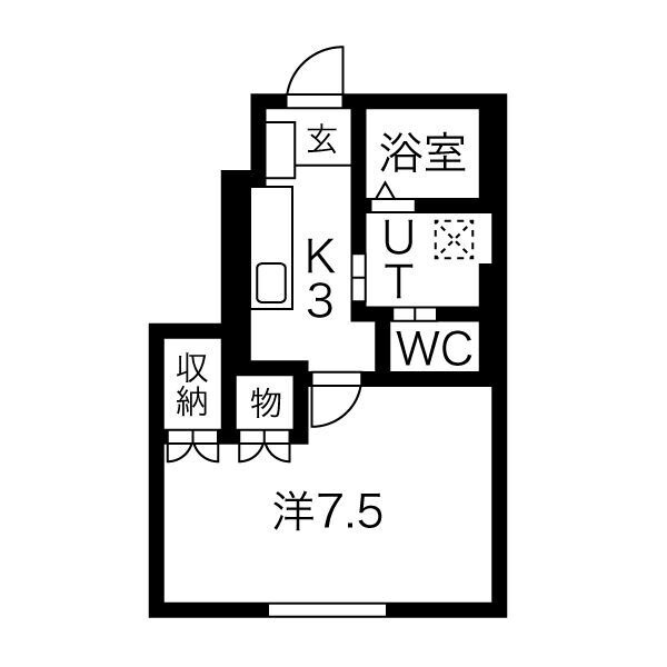 ソワサントセーズ長田町 Ⅰの間取り