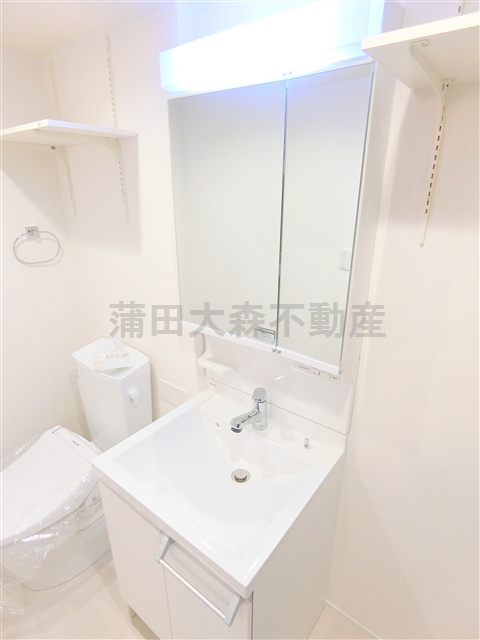 エムズ京急蒲田の洗面所|独立洗面台　洗面脱衣所