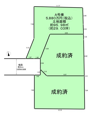 練馬区石神井台１丁目　新築一戸建　西武池袋線　石神井公園の区画図