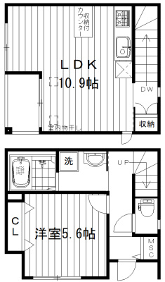 グレースフィオーレＡＫの間取り