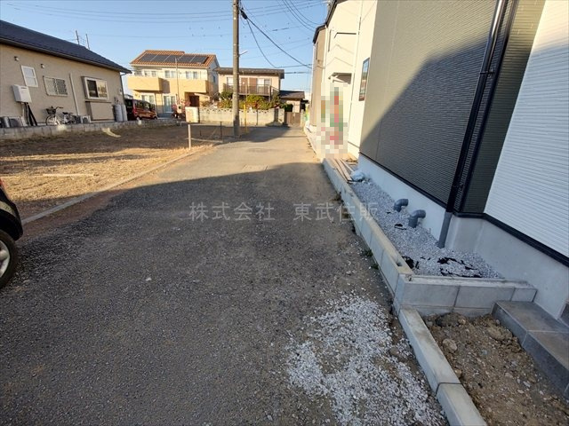 【前面道路含む現地写真】 | 川越市山田　全2棟　2号棟 | 本下水