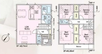 【区画図】 | 調布市深大寺東町１丁目　全３棟　2号棟　仲介手数料無料 | 2号棟です。
