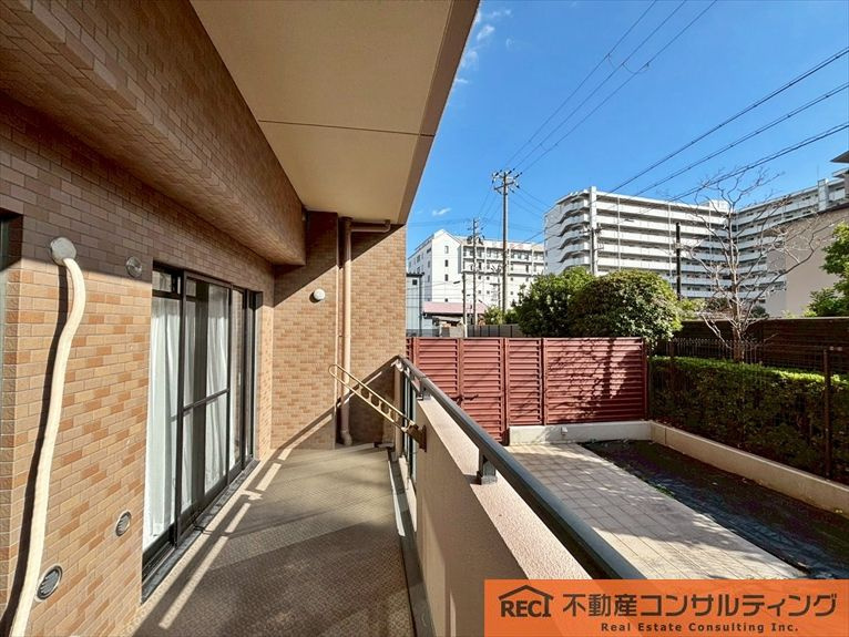 ライオンズマンション住吉川のバルコニー
