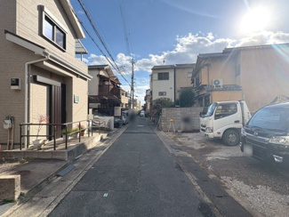 【前面道路含む現地写真】 | 右京区太秦朱雀町　建築条件なし