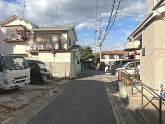 【前面道路含む現地写真】 | 右京区太秦朱雀町　建築条件なし