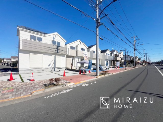 【外観】 | 陽の光をたっぷりと浴びながら気持ち良く生活が出来ます。夢のマイホーム、夢ではなく実現出来ます！見学・ご相談等、お気軽にご連絡下さい。