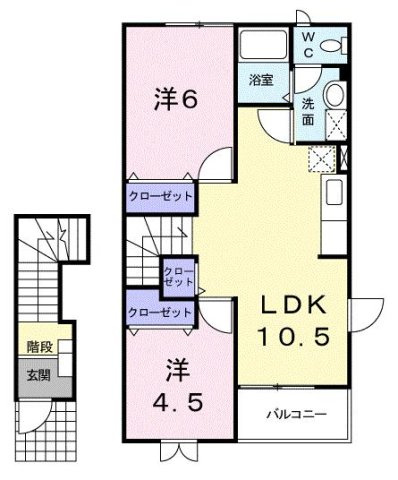 【間取り】 | アルビオン　Ｄ