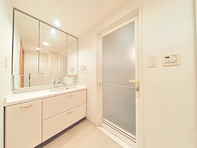 アルファステイツ倉敷駅前の独立洗面台|・サニタリースペース
白を基調としたデザインになっております。