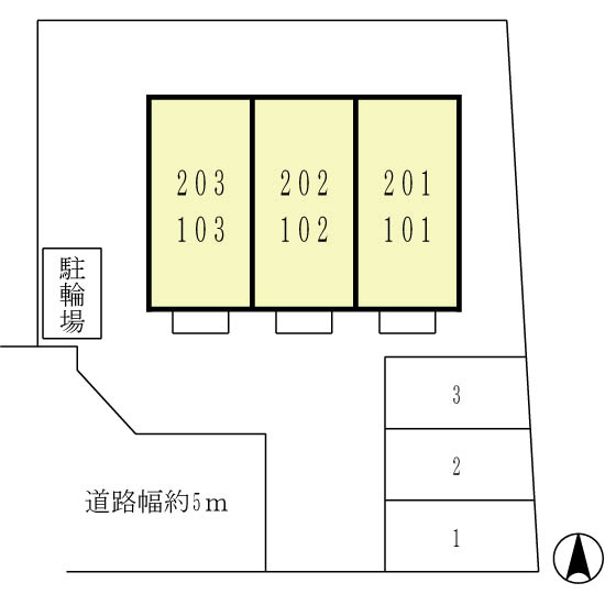 ドゥ シェルの区画図