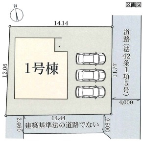【区画図】 | 神戸市垂水区旭が丘３丁目　新築戸建
