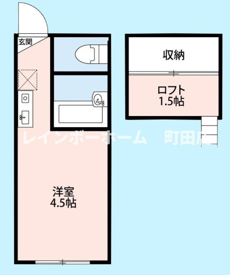 パンシオン町田※初期費用分割後払いサービス利用可能物件の間取り