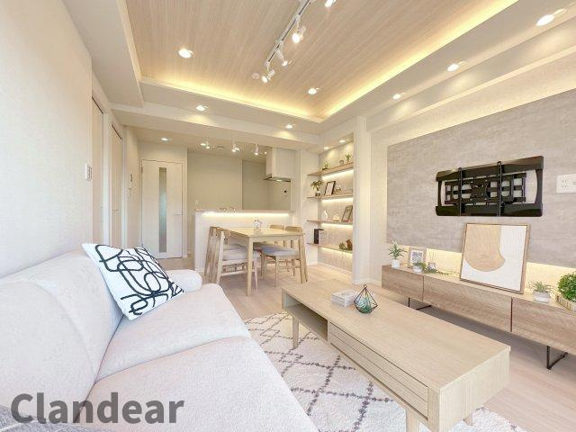 キャッスルマンション亀戸・立花弐番館の居間・リビング|ドキドキの新生活も、安心してスタート。ぴったりの住まいを見つけませんか？クランディアが一緒に住まい選びをサポートします‼　まずは、お気軽にお問合せください　＃クランディア