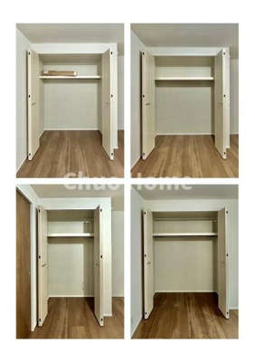 【収納】 | 江戸川区東小岩4丁目新築分譲住宅 | 居室にはクローゼットを完備し、自由度の高い家具の配置が叶うシンプルな空間です。お子様の成長と必要になる子供部屋を与えるにはぴったりの間取りですね。