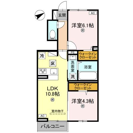グランフェリーチェの間取り