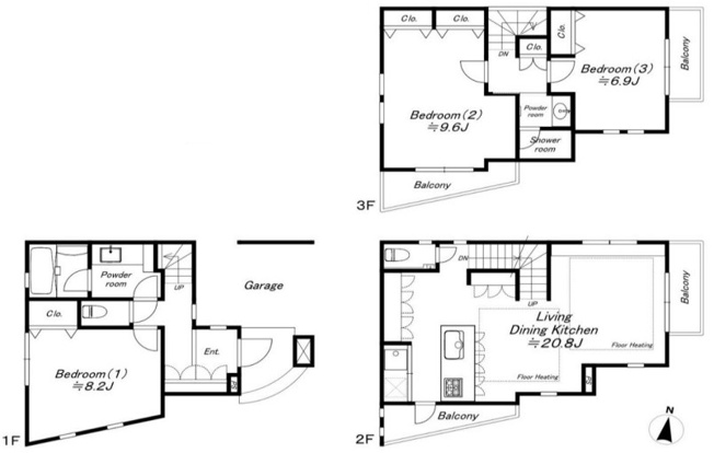【間取り】 | 渋谷区代々木３丁目戸建