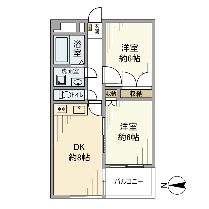 グリーンピア千寿の間取り