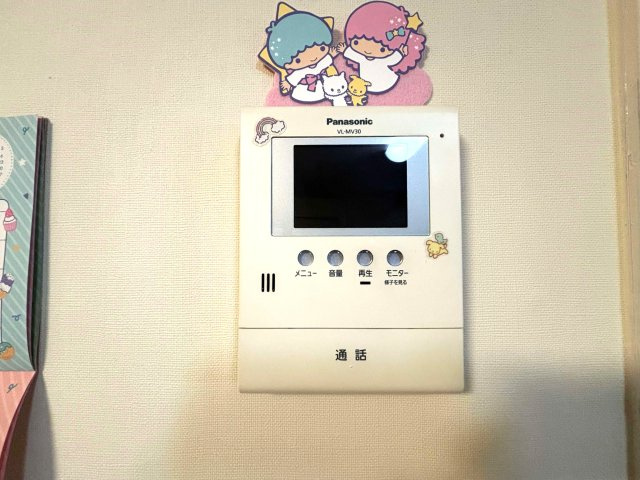 【防犯設備】 | 新深江サンハイツ　★専用庭付・南向き | モニター付きインターホンで来客時も安心です！