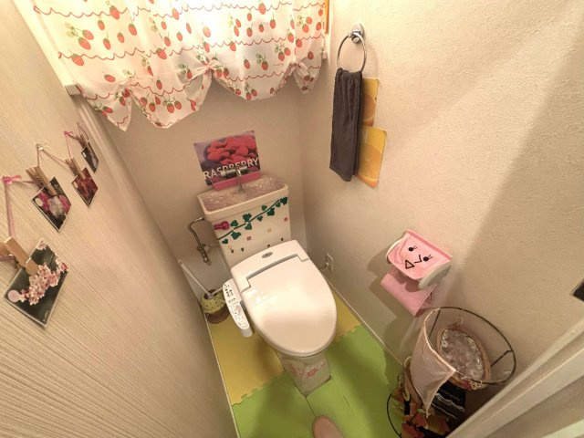 【トイレ】 | 新深江サンハイツ　★専用庭付・南向き | 温水洗浄便座付きです♪