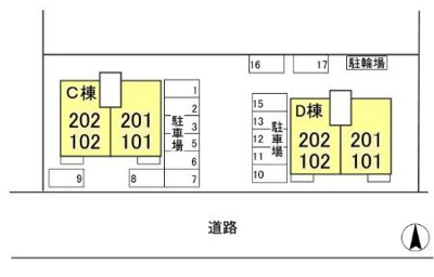 【区画図】 | シャトレ・モリヤマ ＣＤ
