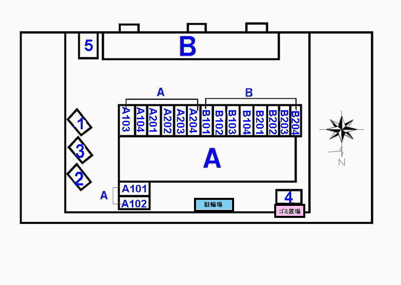 ヴィラ松前台Ａの駐車場|駐車場