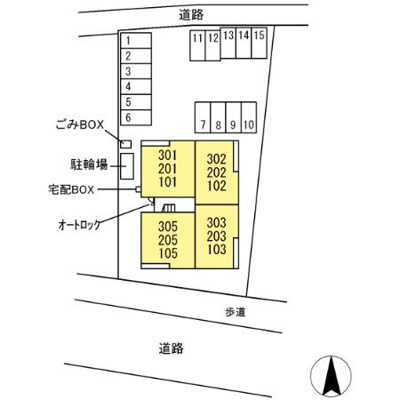 【区画図】 | メゾンフルール