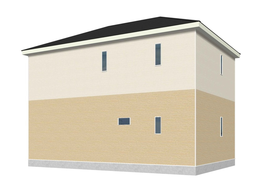 Cradlegarden　 日立市久慈町　第25　1の完成予想図|北西側。