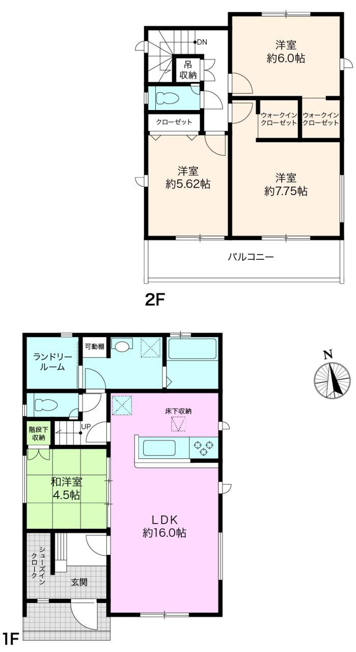 瀬戸東町３丁目　新築戸建　2号棟（全3棟）の区画図|2号棟