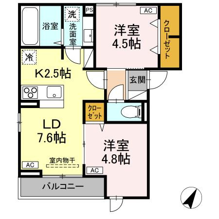 【間取り】 | D-ROOM平山5丁目