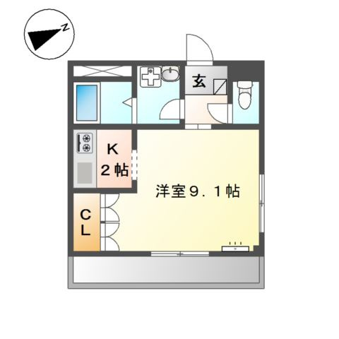セントラルパレス植出　　刈谷市近郊の賃貸はクラスホームの間取り