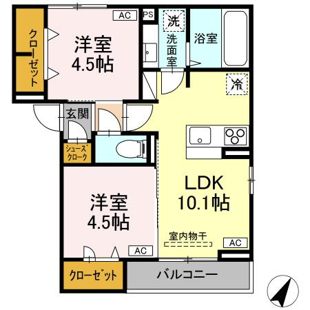 【間取り】 | D-ROOM平山5丁目