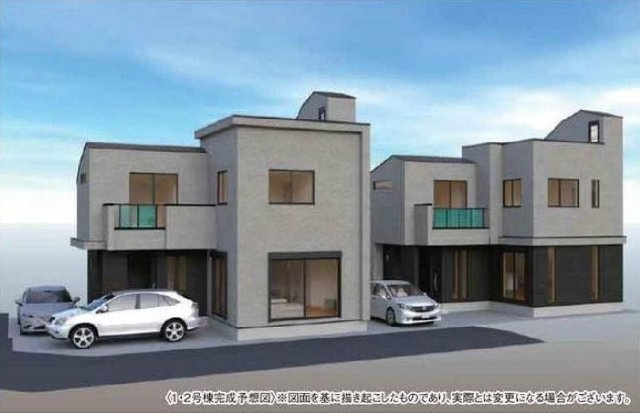 【横浜市瀬谷区瀬谷5丁目27-11全５棟新築戸建て】★仲介手数料無料★（大門小学校・瀬谷中学校）の外観パース