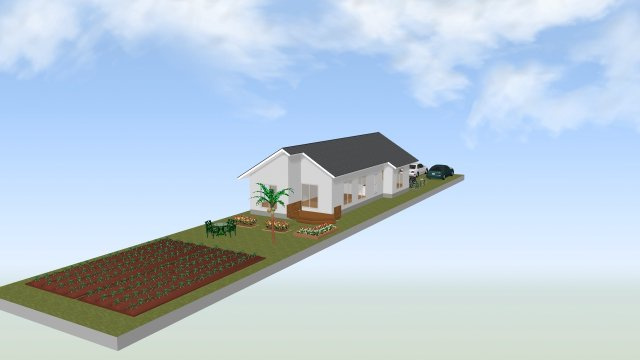 深谷市東方　売地（建築条件無し）の外観パース