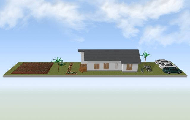 深谷市東方　売地（建築条件無し）の外観パース