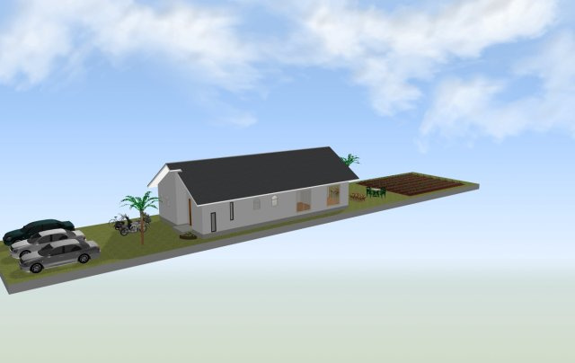 深谷市東方　売地（建築条件無し）の外観パース