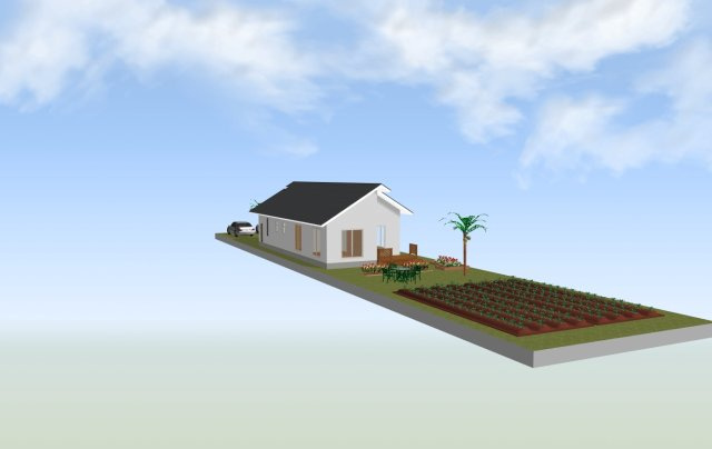 深谷市東方　売地（建築条件無し）の外観パース