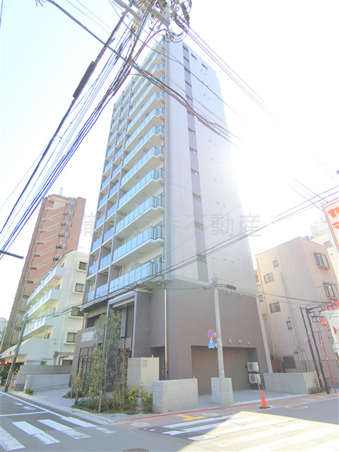 クレストコート池上の外観|2025年3月築　RC鉄筋コンクリート造地上14階建て1DK～3LDK総戸数47戸
東京都大田区池上6丁目　東急池上線池上駅近最寄り徒歩3分