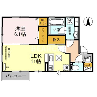 【間取り】 | コーポ大敬Ⅲ B棟