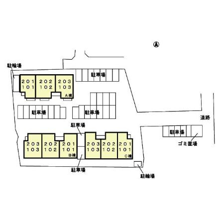 ファミール本郷 B棟の区画図