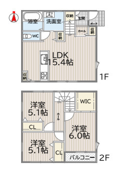 さいたま市見沼区大字小深作　中古一戸建ての間取り|さいたま市見沼区大字小深作　中古一戸建て、3LDK、土地面積139.59m2、建物面積77.68m2