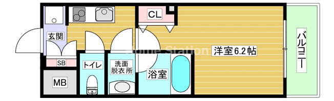 【間取り】 | パークフラッツ弁天町駅前