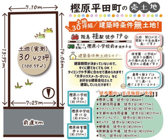 樫原平田町　建築条件無土地の画像