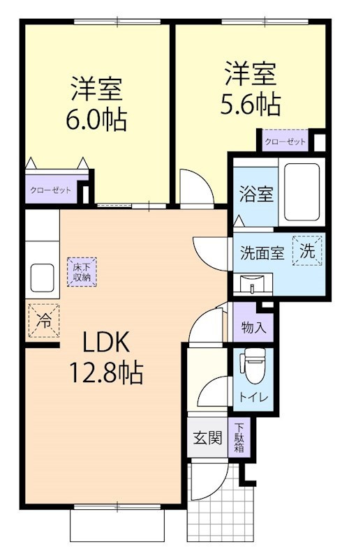 カーサ ベルデⅡ の間取り