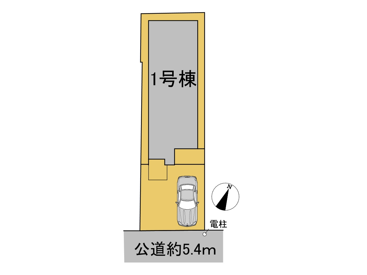 新築戸建　岐阜市羽衣町3丁目　全1区画分譲の区画図|■区画図
■YAMADA電機の　ヤマダ不動産　株式会社リライフ　
いつでもお問合わせ下さい。