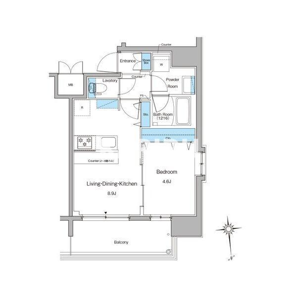 ルフォンプログレ南森町の間取り