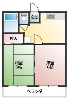 富士見市羽沢３丁目のアパートの間取り